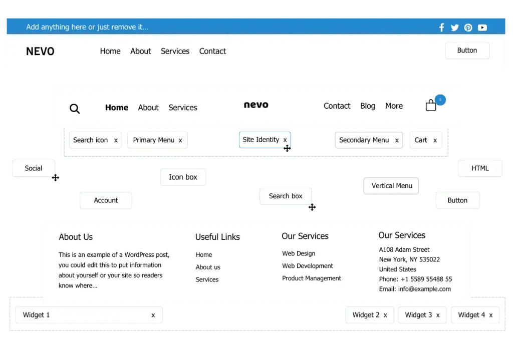 nevo-theme-header-footer-builder
